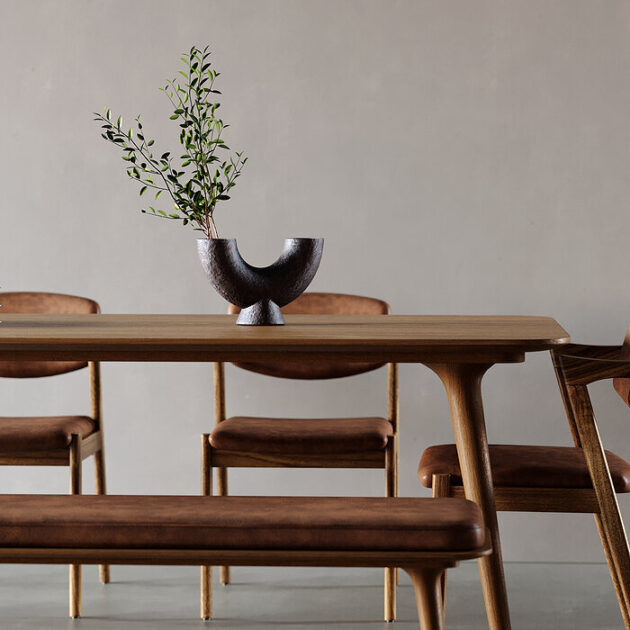 Modern Wooden Dining Table - Image 4