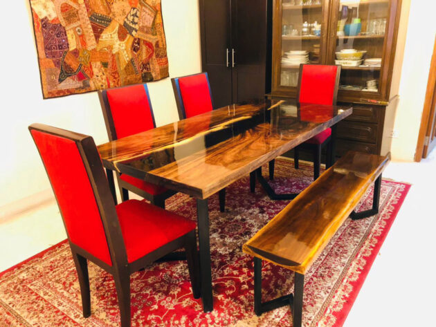 Handcrafted Epoxy Resin Table - Image 8