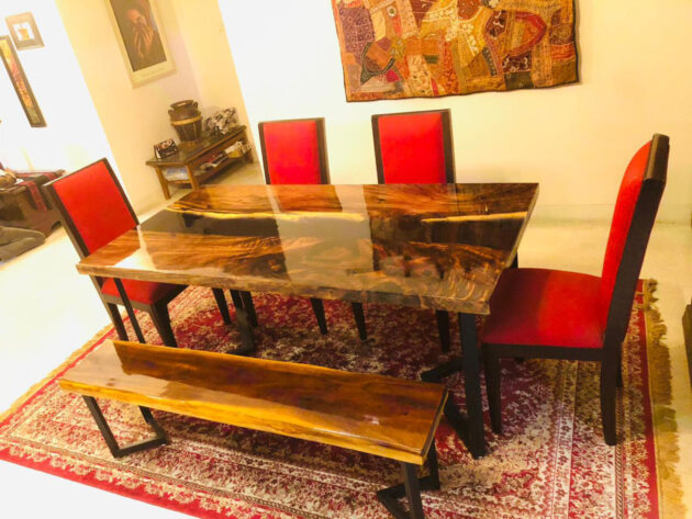 Handcrafted Epoxy Resin Table - Image 7