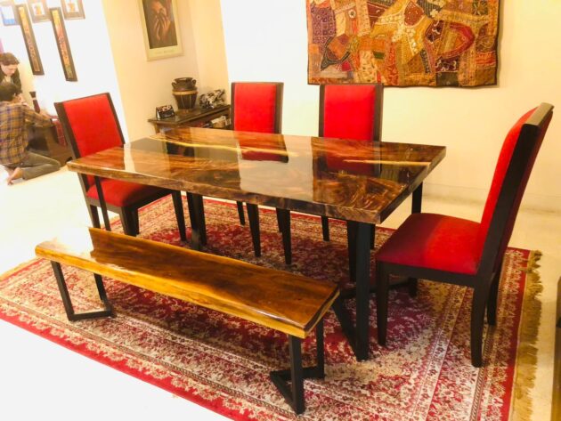 Handcrafted Epoxy Resin Table - Image 5
