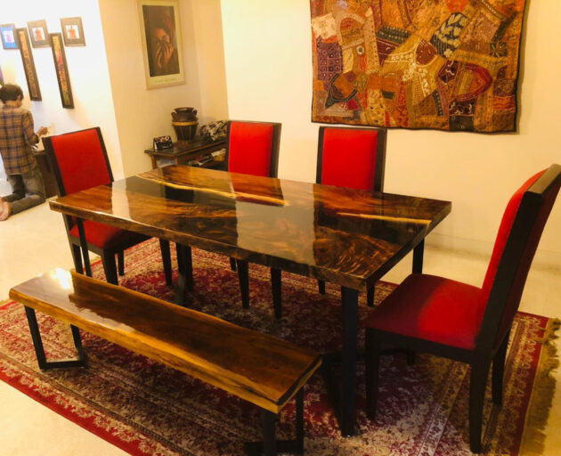 Handcrafted Epoxy Resin Table